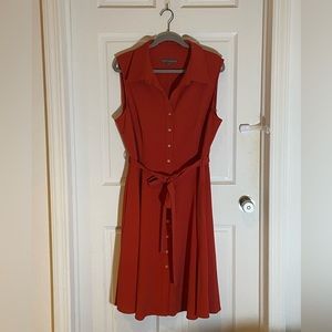 Sleeveless Button Dress